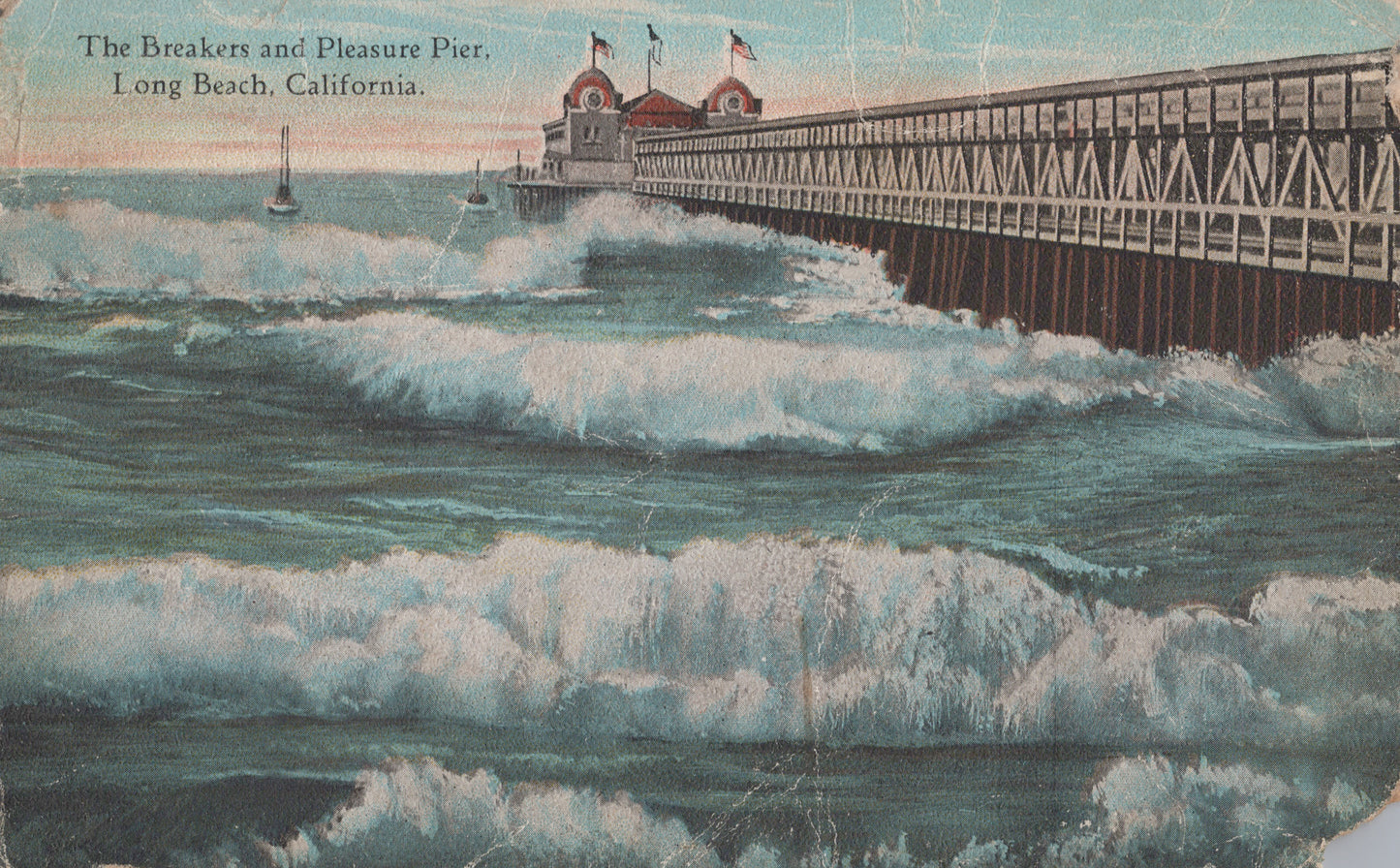 Breakers and Pleasure Pier, Long Beach