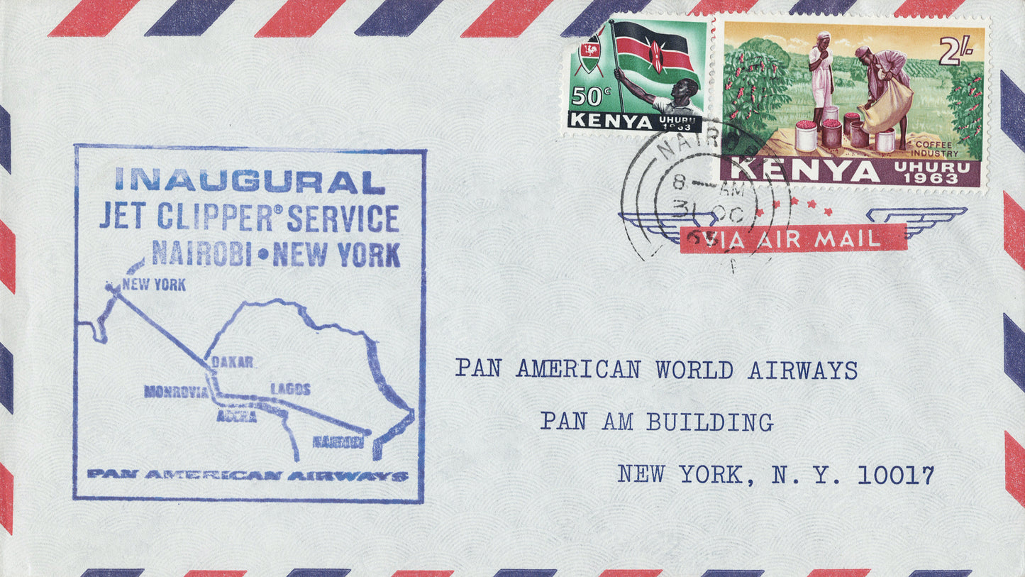 Flight Flight Cover / Nairobi - New York, 1965