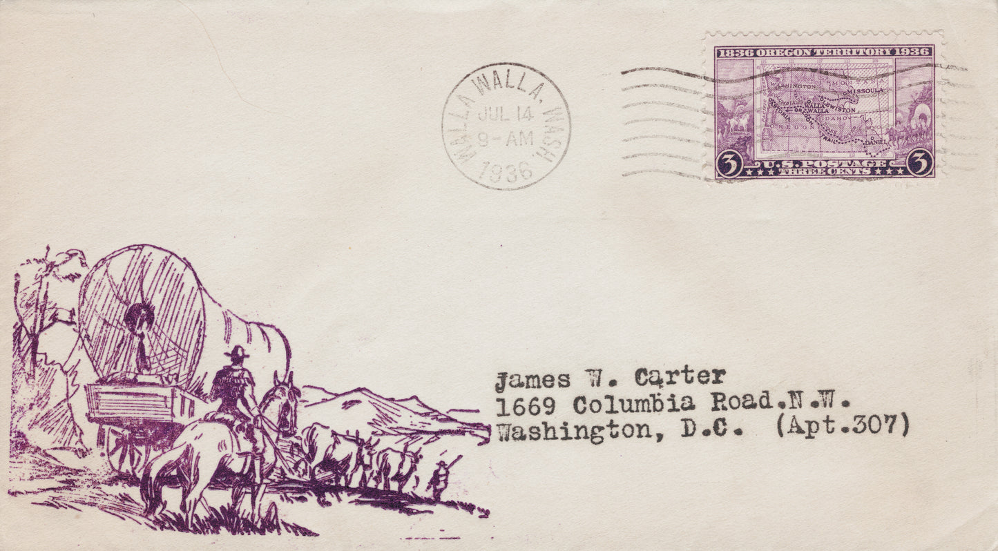 Cover / Oregon Centennial, Walla Walla, 1936