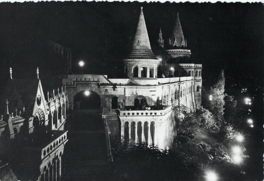 Fisherman's Bastion by Night, Budapest, Hungary