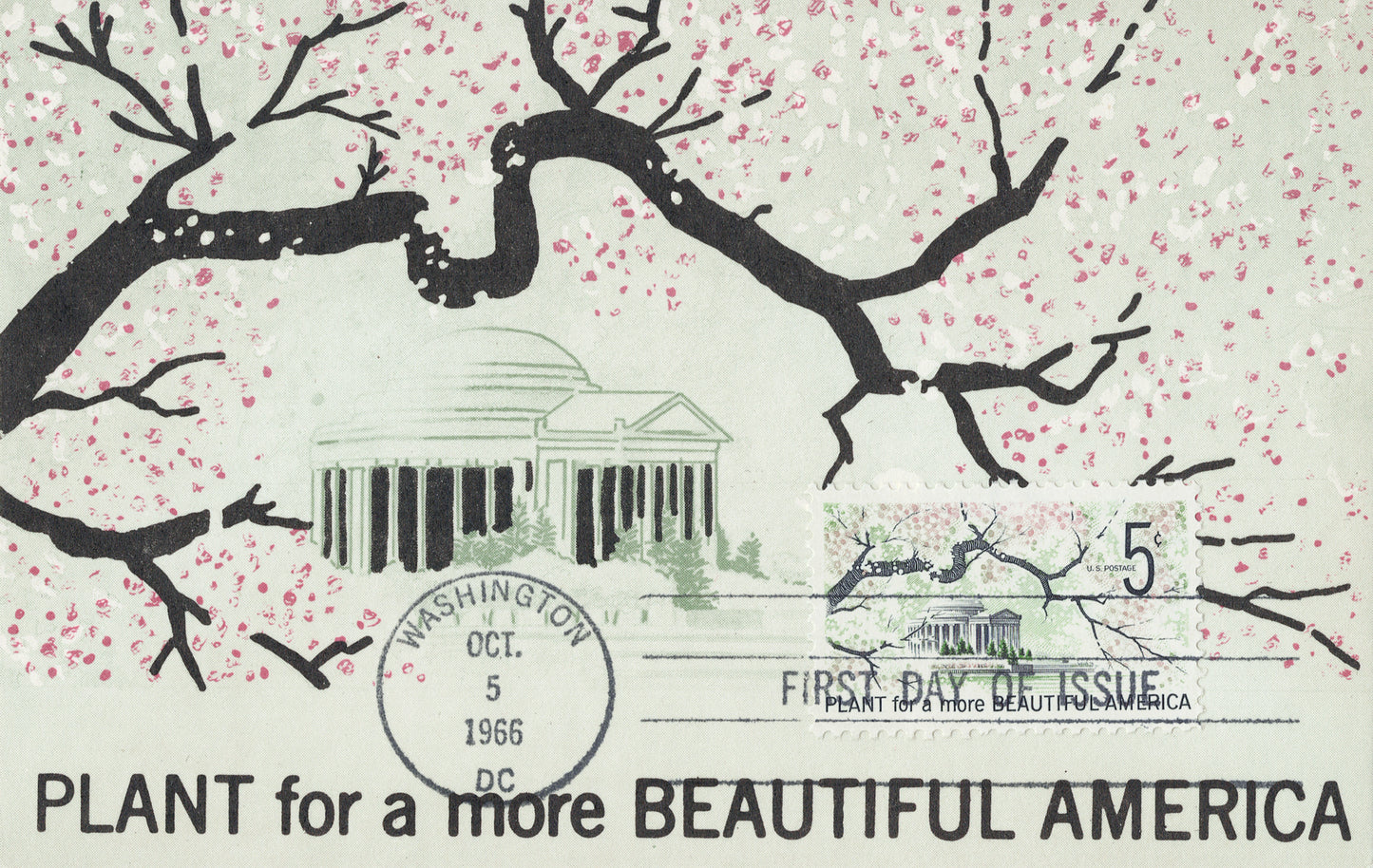 Maxi Card / Plant for a More Beautiful America, Washington DC, 1966