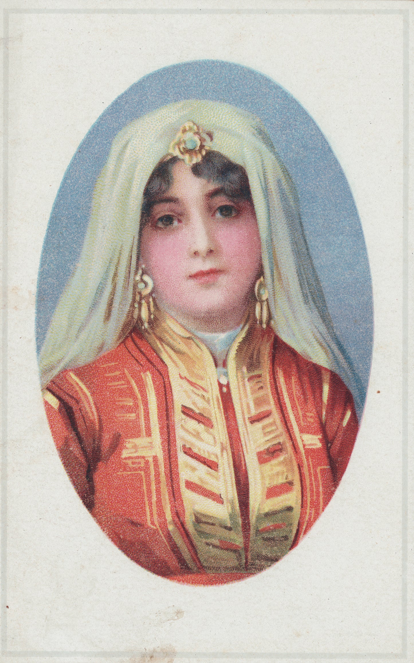 Portrait of a Balkan Woman - Blue