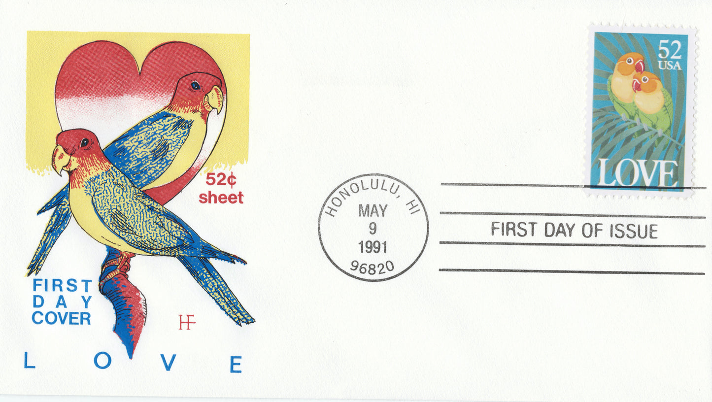 First Day Cover / Love, Honolulu, 1991