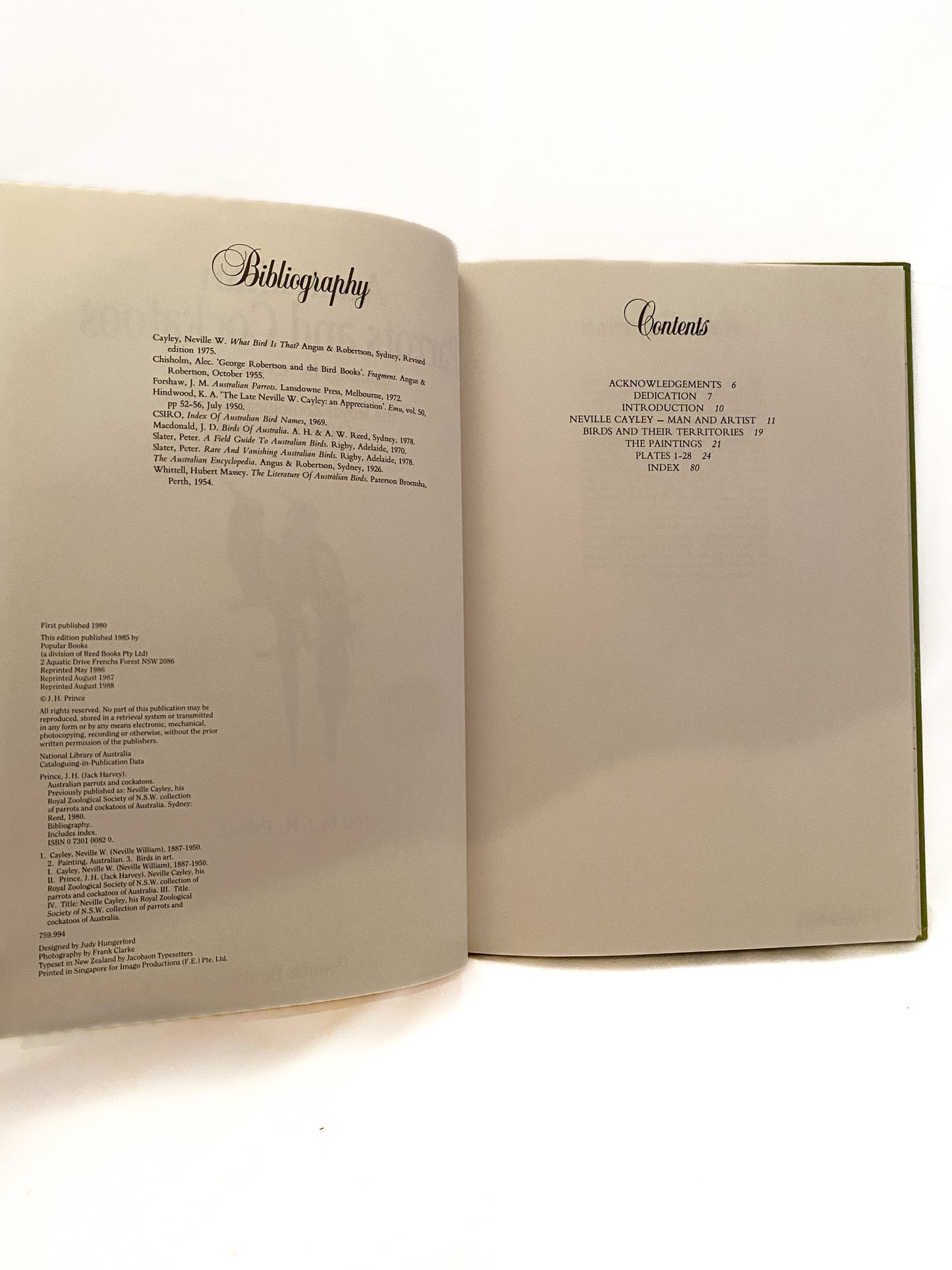 Australian Parrots and Cockatoos, Cayley and Prince