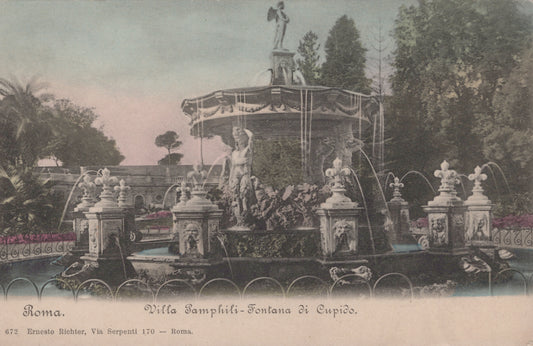 Cupid's Fountain at Villa Pamphili, Rome