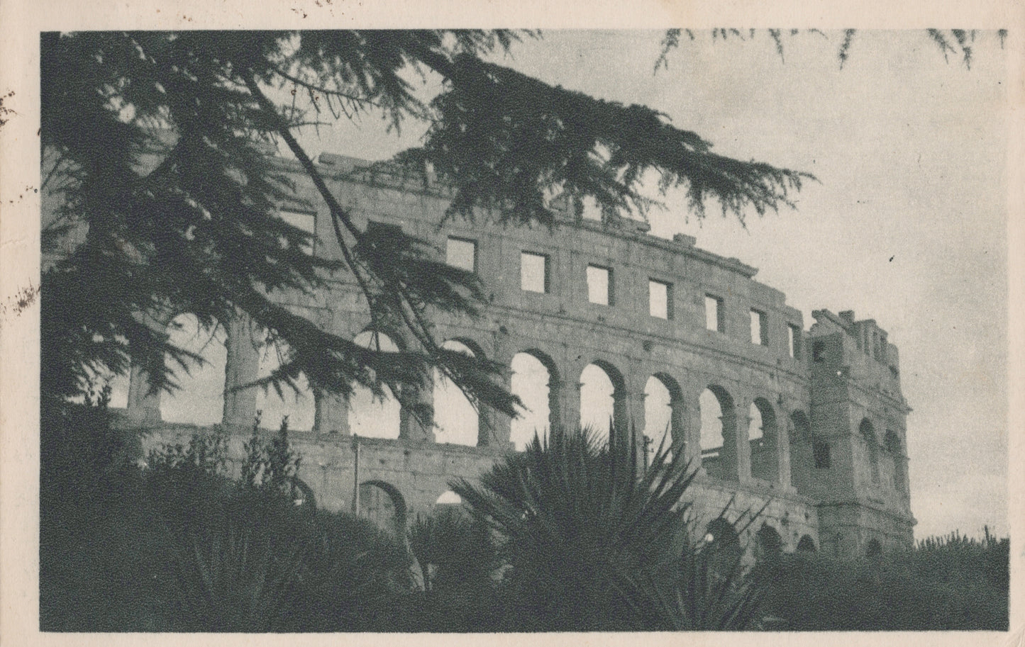 Arena through Trees, Pula