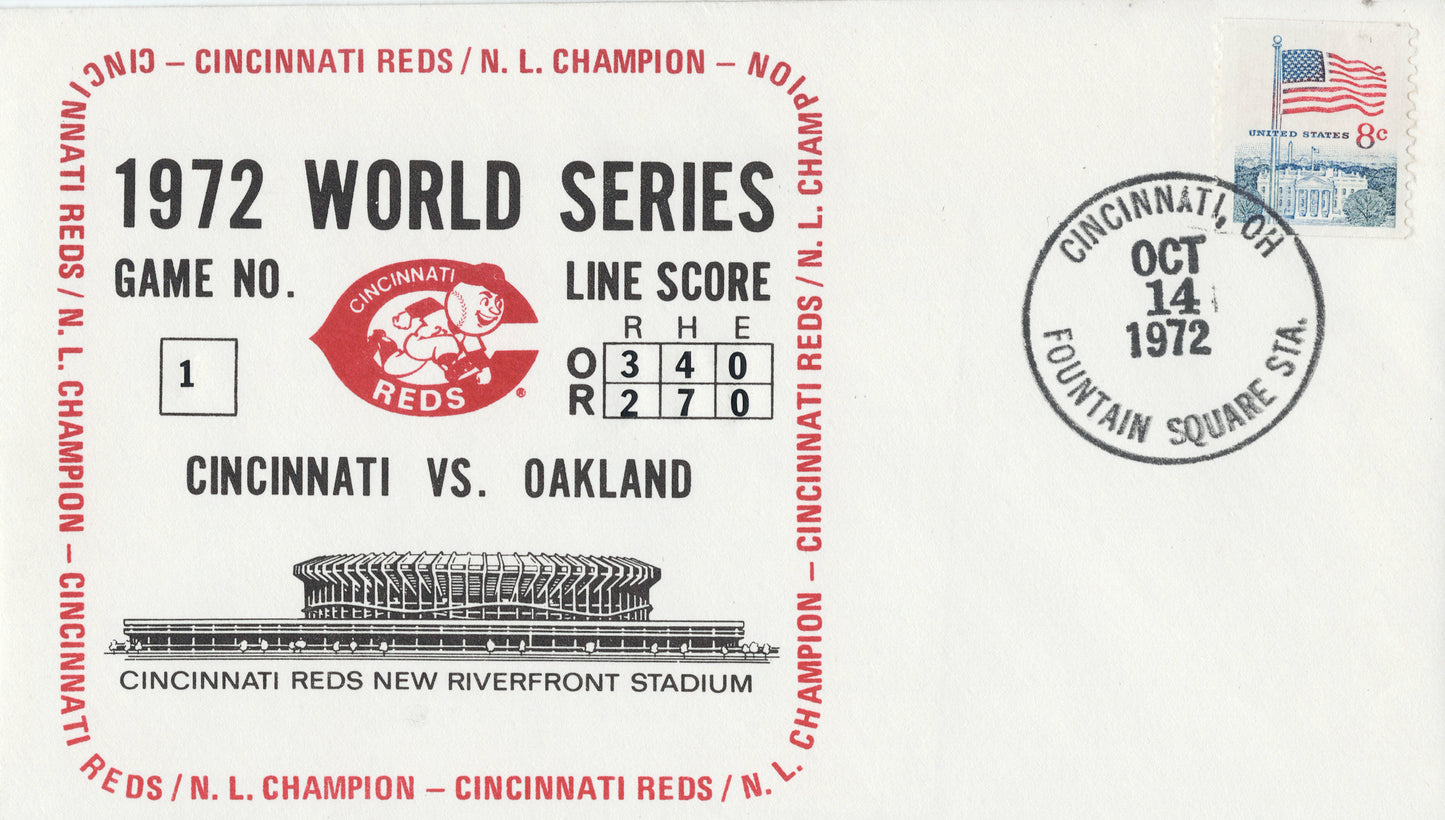 Cover / World Series, Game 1, Cincinnati v. Oakland, 1972