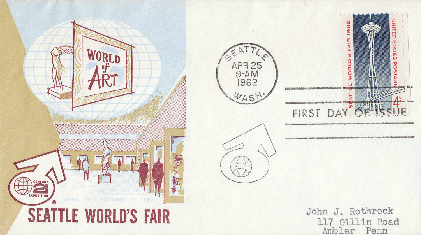 First Day Cover / World's Fair, Seattle, 1962