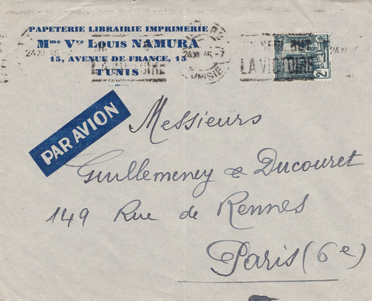 Cover / Tunis to Paris, 1945