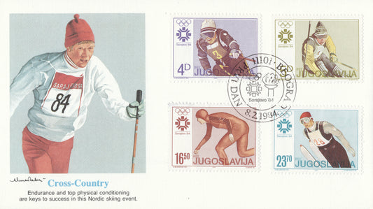 First Day Cover / Winter Olympic Games, Sarajevo, 1984