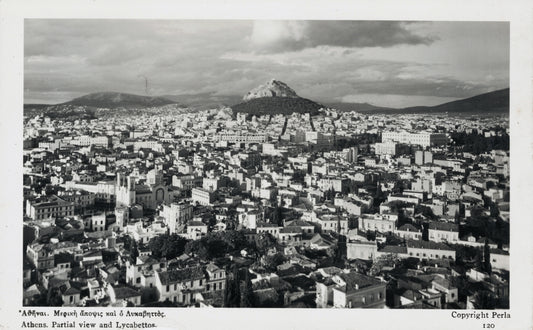 Partial View and Lycabettos Hill, Athens